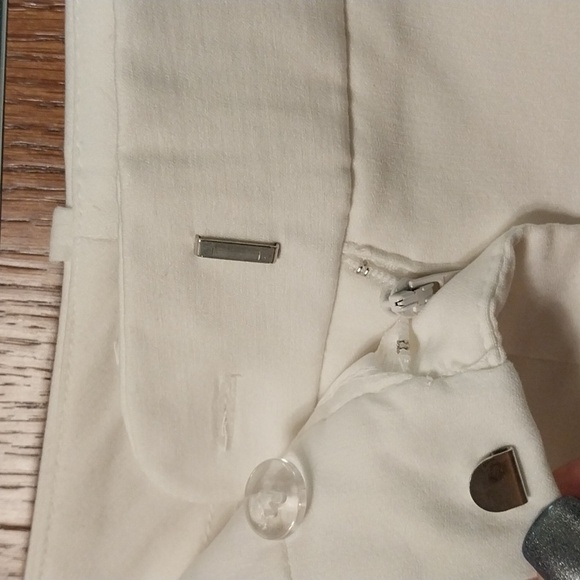 CALVIN KLIEN BRAND WHITE STRETCHY STRAIGHT LEG pants size 12 - Picture 9 of 17